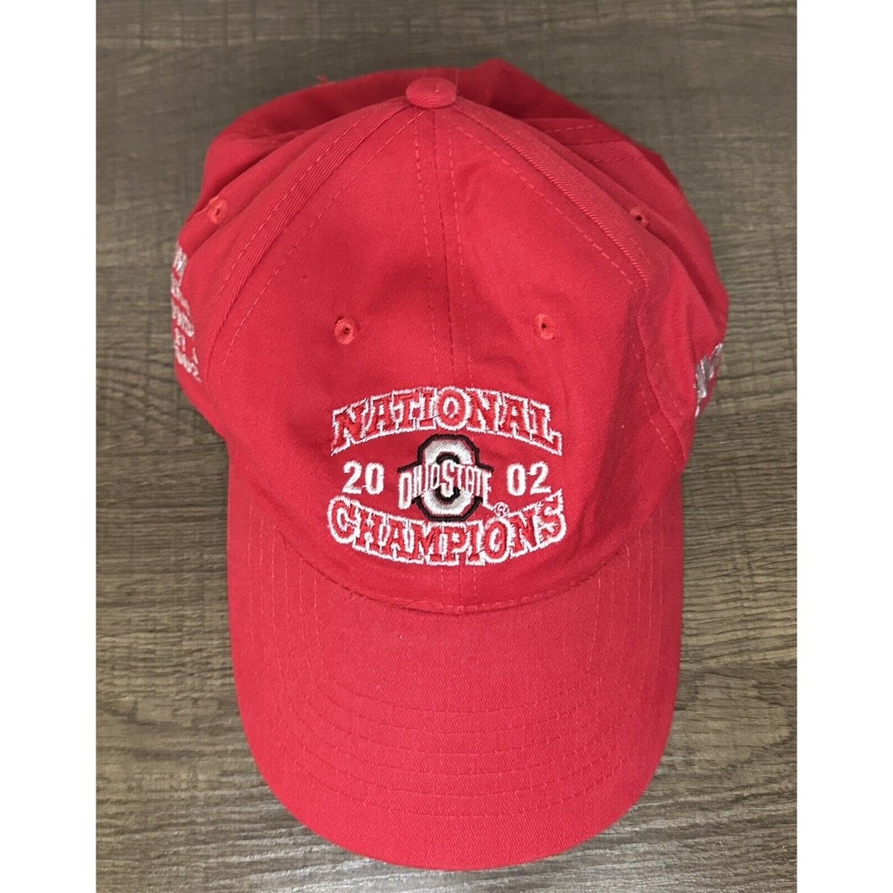 Vintage Ohio State Buckeyes 2002 College Football National Champions Hat 7 Champ